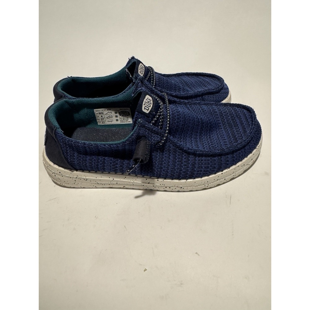 Hey Dude Wendy Sport Mesh Womens Size 6 Blue Athletic Walking Slip-On Shoes